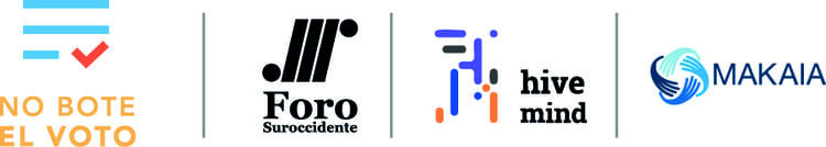 logos de la campaña No bote el voto