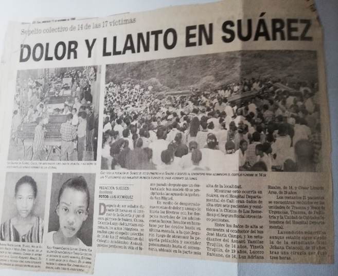 Accidente de tránsito en Suárez